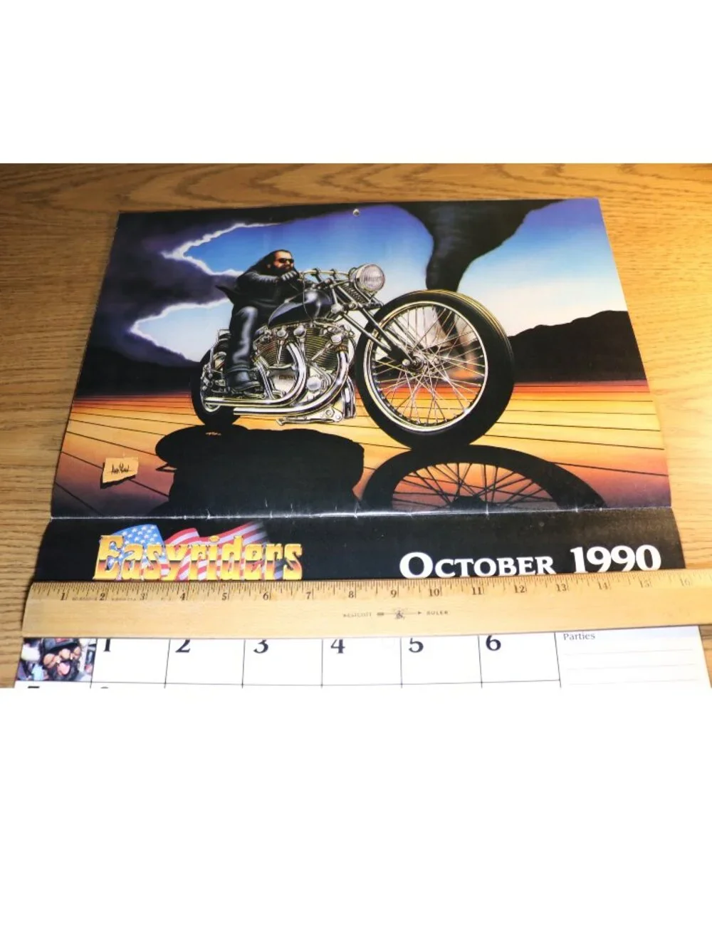 Easyriders David Mann Calendar Lot of 3 - 1988 1989 1990 Motorcycle Art Biker